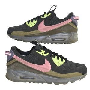 Nike Air Max Terrascape 90 Black Elemental Pink Running Shoes DM0033-003 Mens 9